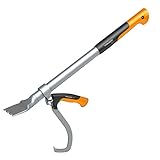 Fiskars Fällheber mit Hebehaken als Wendehilfe, Zur Holzbearbeitung, Länge: 70 cm, Schwarz/Orange/Silber, WoodXpert, M, 1015438